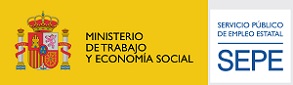 Logo Ministerio de Trabajo y Economía Social con SEPE